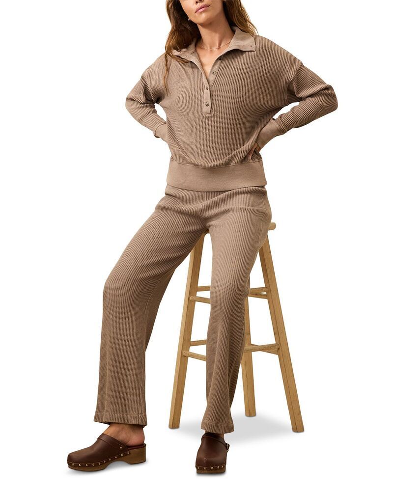 ファレティ レディース ボトムス カジュアルパンツ Faherty Apres Waffle Pants Wood Smoke スモーク