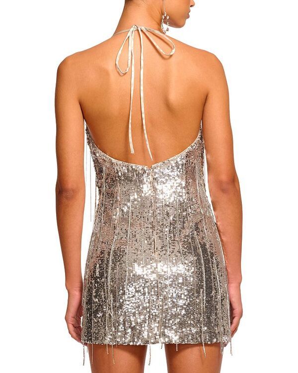 レイミー ブルック レディース トップス ワンピース ミニ Ramy Brook Annabellembellished Mini Dress Platinum Sequin Fringe レイミー ブルック レディース トップス ワンピース ミニ Ramy Brook Annabellembellished Mini Dress Platinum Sequin Fringe