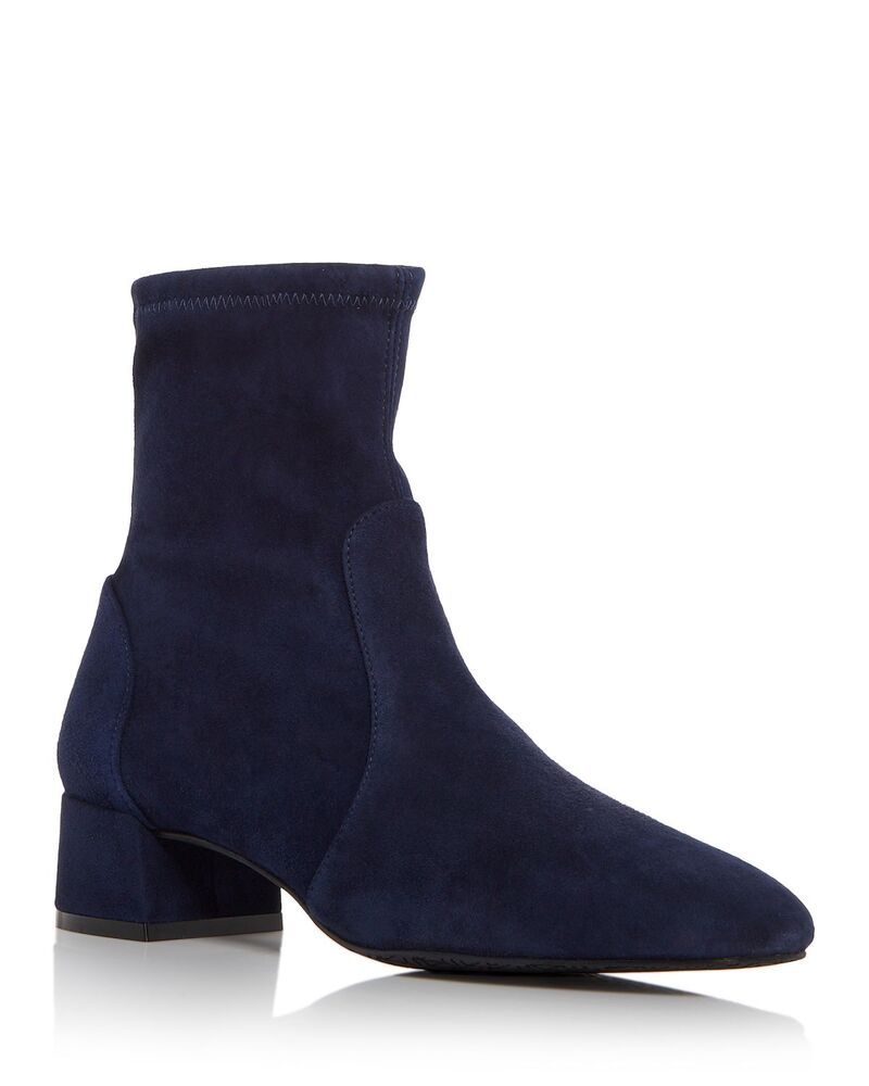 スチュアート ワイツマン レディース シューズ ブーツ・レインブーツ ヒール Stuart Weitzman Womens Maeve Block Heel Booties Nice Blue ブルー