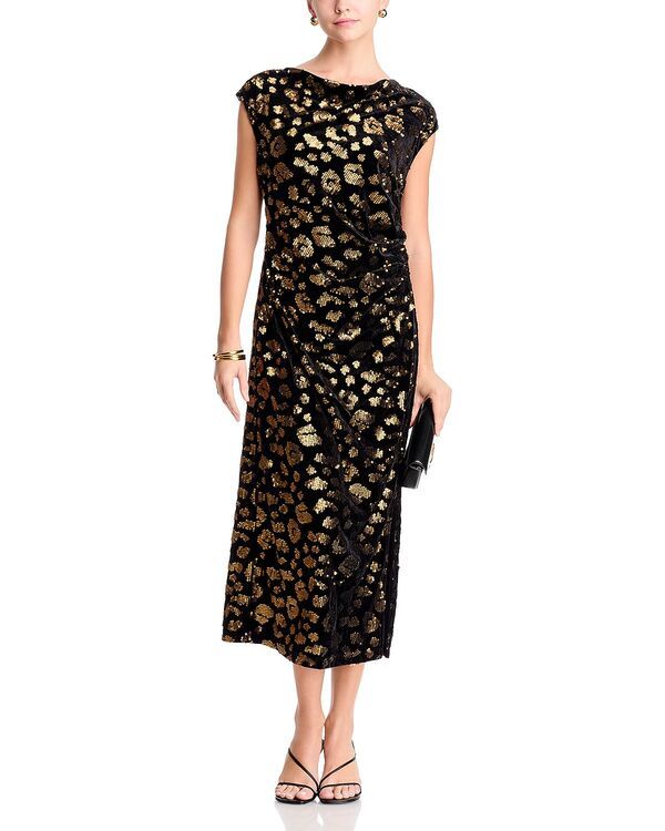 ティー・タハリ レディース トップス ワンピースパンコール Tahari Sequinned Cowl Neck Dress Animal Sequin アニマル ティー・タハリ レディース トップス ワンピースパンコール Tahari Sequinned Cowl Neck Dress Animal Sequin アニマル