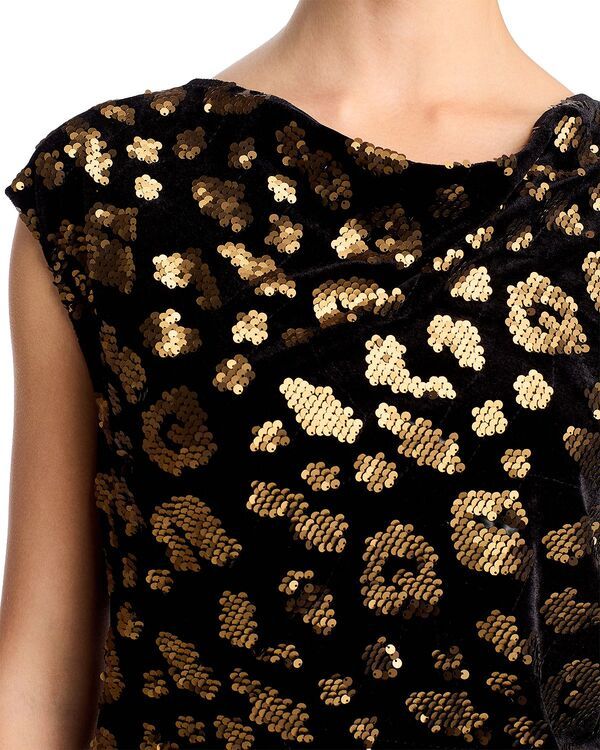 ティー・タハリ レディース トップス ワンピースパンコール Tahari Sequinned Cowl Neck Dress Animal Sequin アニマル ティー・タハリ レディース トップス ワンピースパンコール Tahari Sequinned Cowl Neck Dress Animal Sequin アニマル