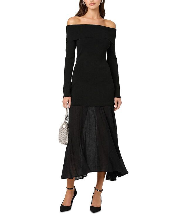 アストール レディース トップス ワンピース ASTR the Labelidia Dress Black ブラック