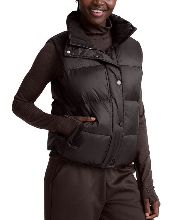 ビヨンドヨガ レディース アウター ベスト Beyond Yoga Big Cozy Puffer Vest Dark Chocolate チョコレート