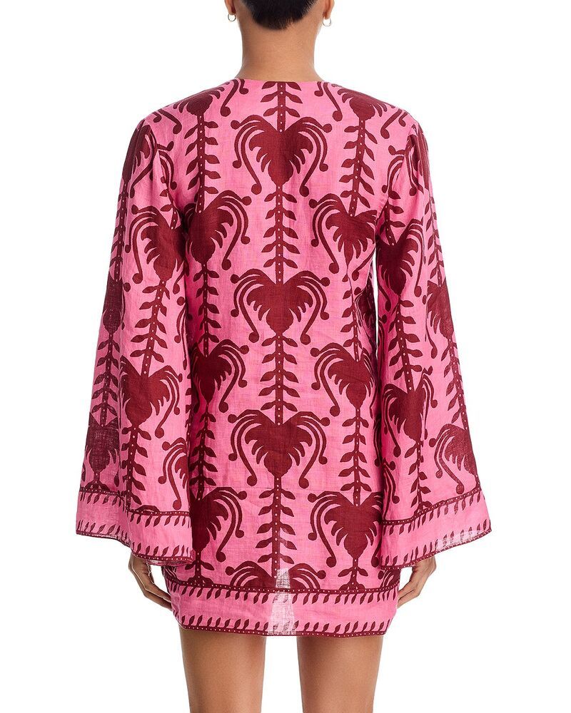 ジョアンナオッティ レディース トップス ワンピース リネン Johanna Ortiz Linen Savannah Tunic Dress PinkCherry ピンク ジョアンナオッティ レディース トップス ワンピース リネン Johanna Ortiz Linen Savannah Tunic Dress PinkCherry ピンク