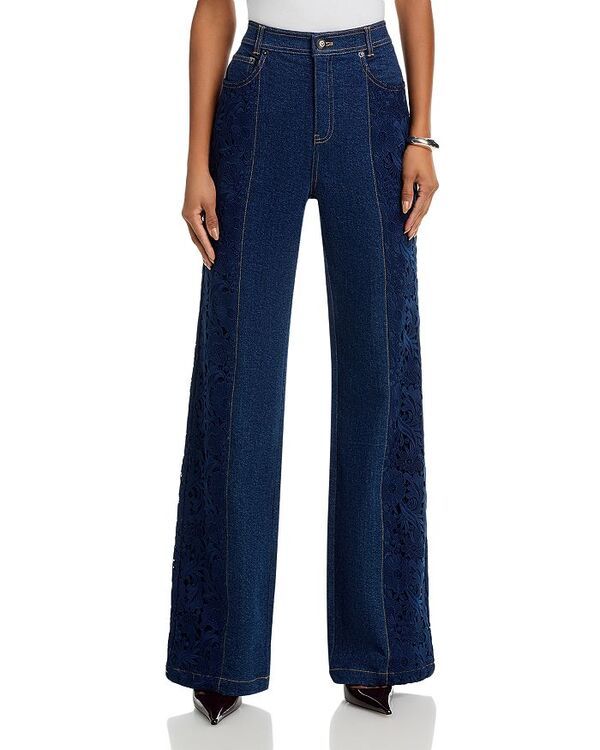 サンク セプト レディース ボトムス デニムパンツ レース ジーンズ Cinq Sept Lace Combo Francine JeansOceanavyOcean ネイビー