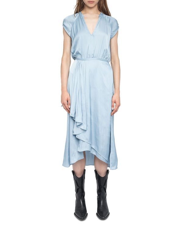 ザディグ エ ヴォルテール レディース トップス ワンピース サテン Zadig Voltaire Randall Satin Dress Cloud