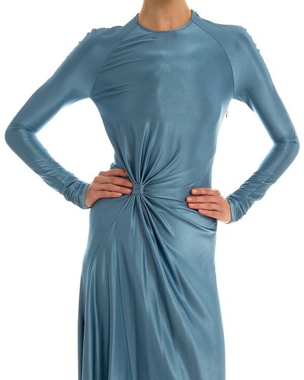 ヴィクトリア ベッカム レディース トップス ワンピース Victoria Beckham Long Sleeve Twist Detail Gown Stone ストーン ヴィクトリア ベッカム レディース トップス ワンピース Victoria Beckham Long Sleeve Twist Detail Gown Stone ストーン