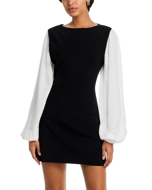 フレンチコネクション レディース トップス ワンピース ミニット マキシ FRENCH CONNECTION Maxime Knit Mini Dress BlackSummer White ホワイト