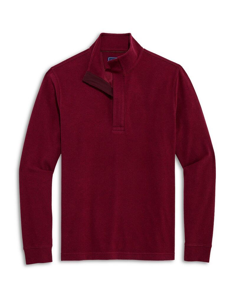 ヴァインヤードヴァインズ メンズ アウター パーカー・スウェット ハーフジップ シャツ Vineyard Vines Calmwater Quarter Zip Sweatshirt Crimson クリムゾン