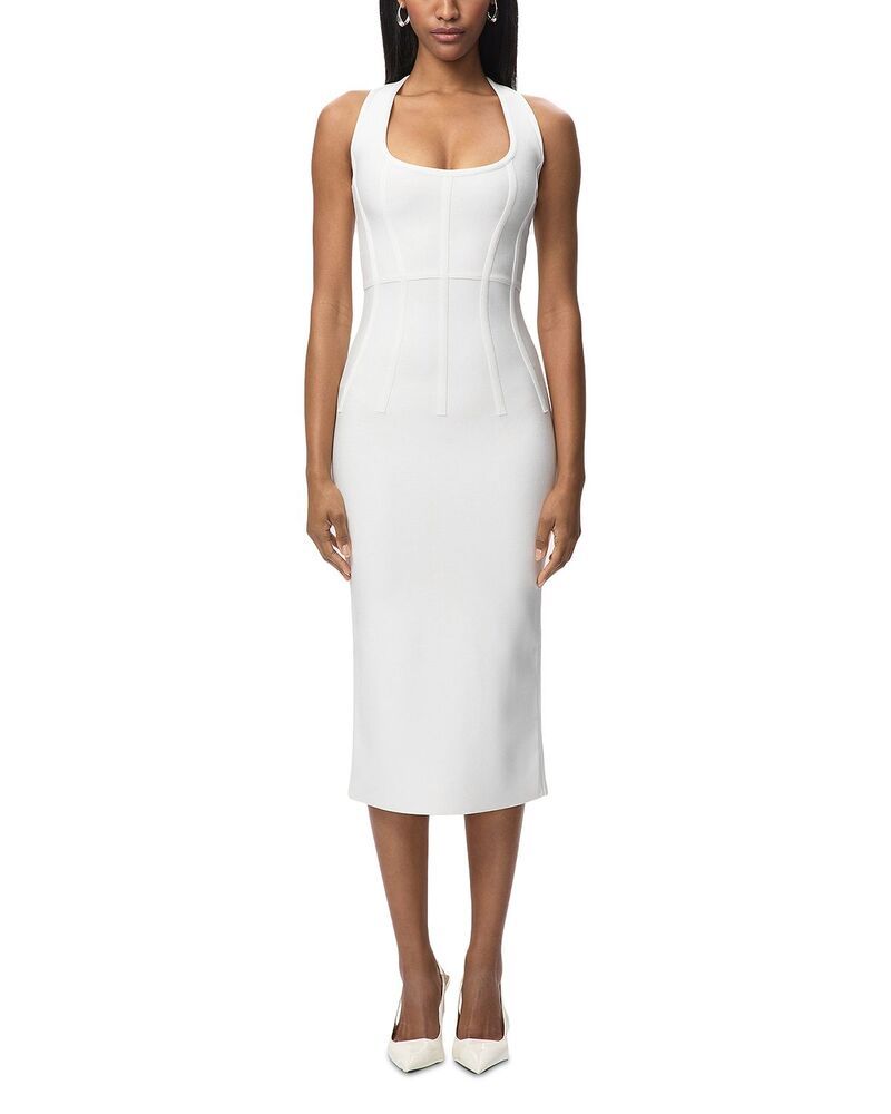 エルベレジェ レディース トップス ワンピース Herv Lger The Willa Dress Alabaster