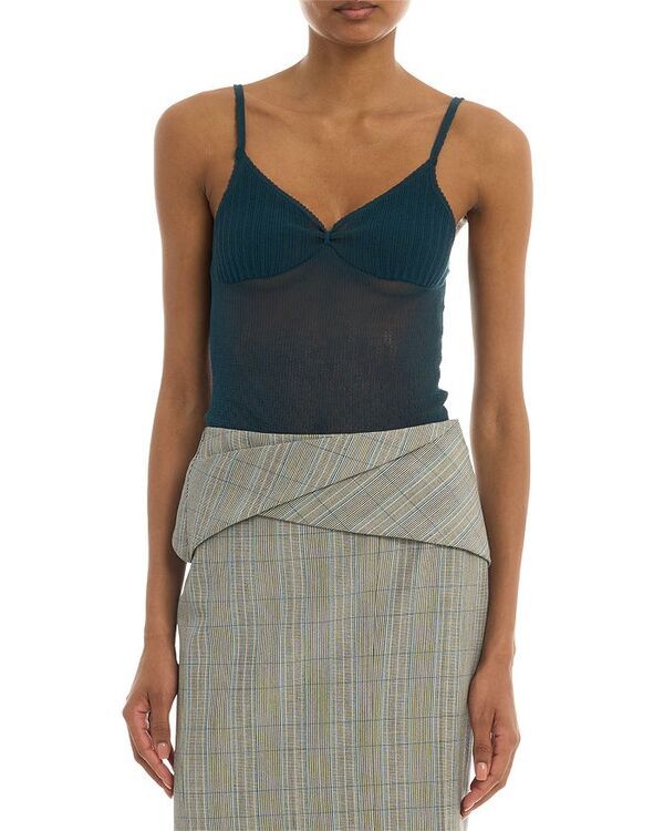 ヴィクトリア ベッカム レディース トップス シャツ Vネック Victoria Beckham V Neck Camisole Teal ティール