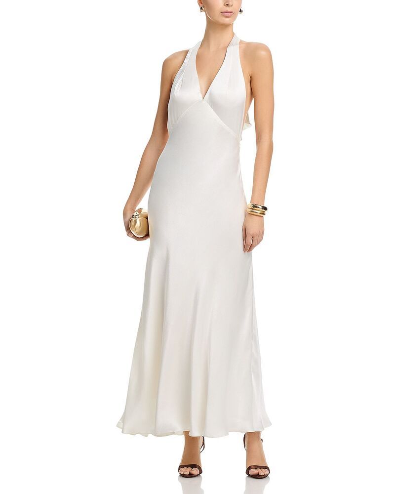 バードット レディース トップス ワンピース マキシ ホルター Bardothena Halter Neck Maxi Dress Ivory アイボリー