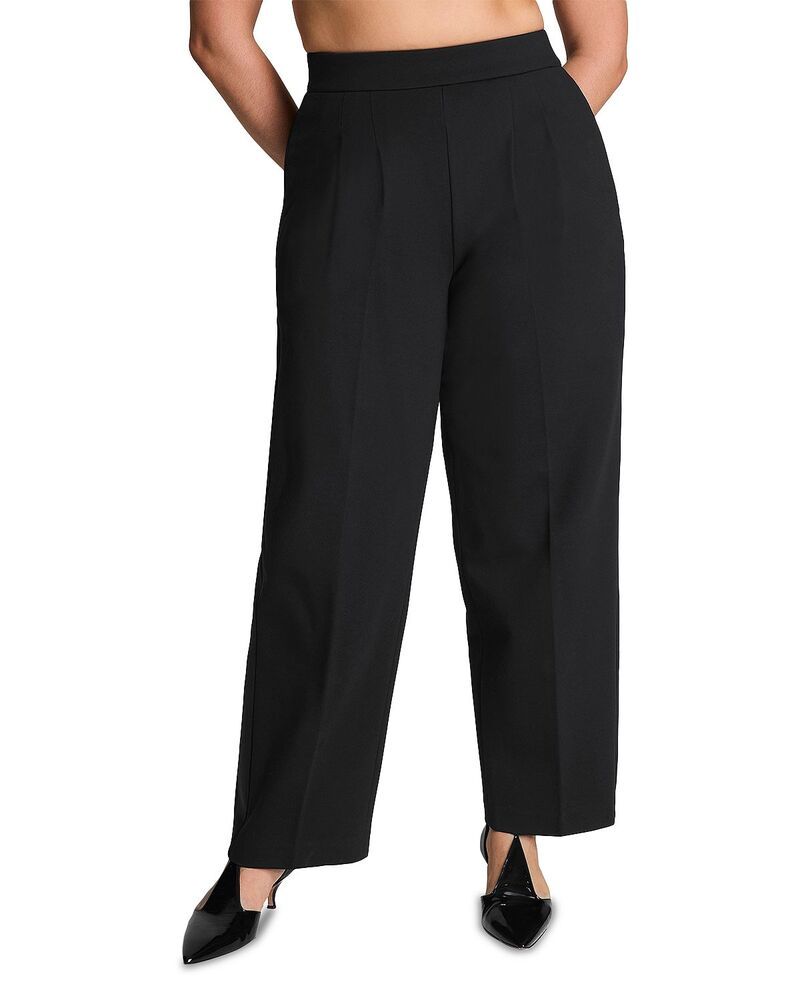 スパンク レディース ボトムス カジュアルパンツ プリーツ SPANX Ponte Pleated Pants Classic Black ブラック