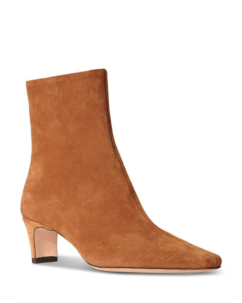 スタウド レディース シューズ ブーツ・レインブーツ アンクル STAUD Womens Wally Ankle Booties Tan Suede タン