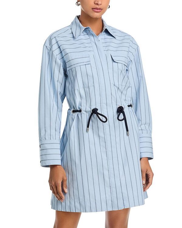 スリーワンフィリップリム レディース トップス シャツ 31 Phillip Lim Long Sleeve Belted Shirt Dress Oxford Blue ブルー