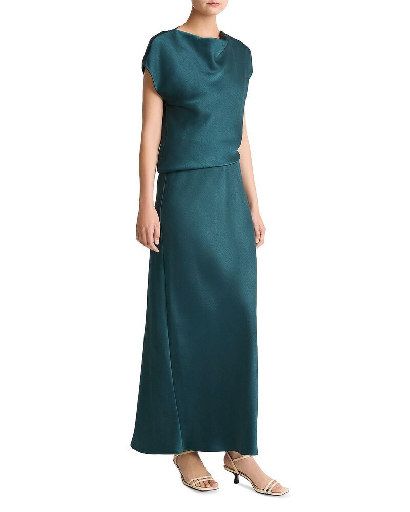 ヴィンス レディース トップス ワンピース ドレープ キャップ マキシ Vince Draped Cap Sleeve Maxi Dress Juniper ヴィンス レディース トップス ワンピース ドレープ キャップ マキシ Vince Draped Cap Sleeve Maxi Dress Juniper