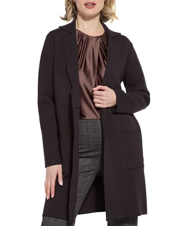 リジー レディース アウター ニット・セーター Vネック コート Lyss Lina V Neck Sweater Car Coat Doublespresso