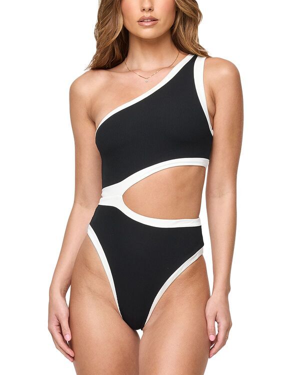 エルスペース レディース 水着 上下セット LSpace LLoren Bitsy One Piece Swimsuit BlackCream クリーム 39,520円