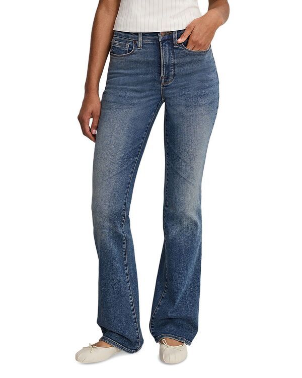 グッドアメリカン レディース ボトムス デニムパンツ ブーツカット ブーツ ジーンズ Good American Good Classic Bootcut Jeans indigo1128 Indigo1128