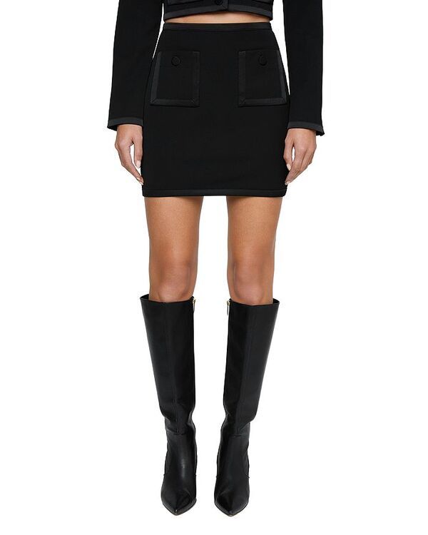 ラジャンス レディース ボトムスカート ミニ LAGENCE Cassiopeia Binding Mini Skirt Black ブラック