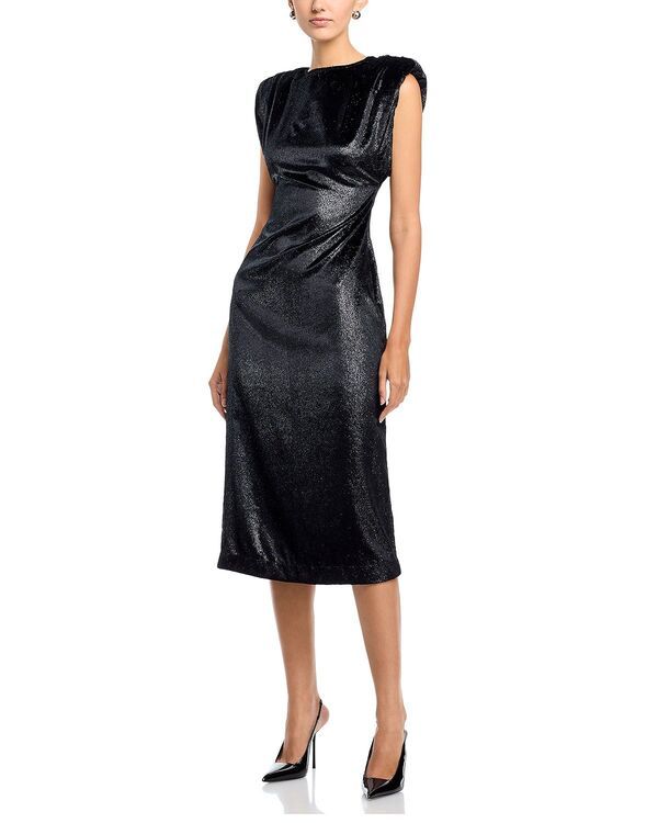 エリアスターズ レディース トップス ワンピース トール ベルベット Area Stars Metallic Velvet Dress Black ブラック