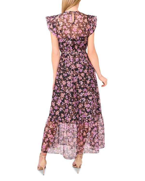 セセ レディース トップス ワンピース ハイネック CeCe High Neck Flutter Sleeve Dress Rich Black ブラック