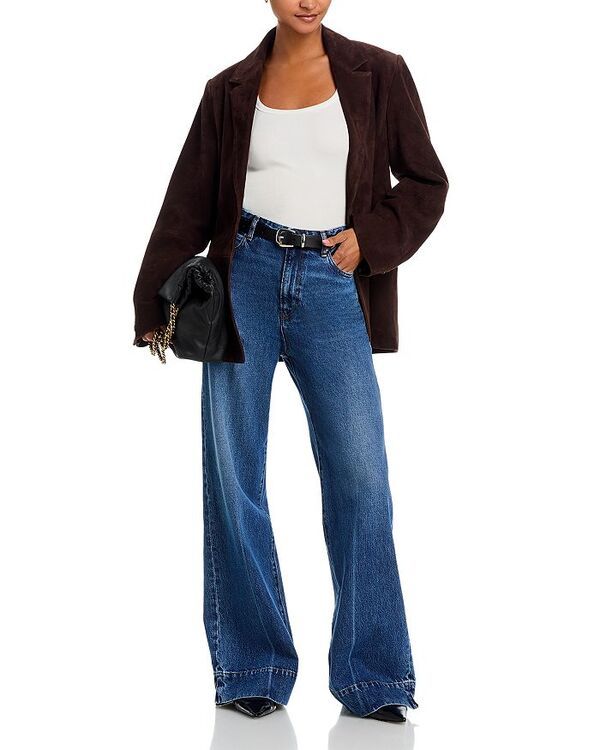 フレーム レディース ボトムス デニムパンツ ワイドレッグ ジーンズ FRAME The Slice High Rise Flare Wide Leg Jeans in Headliner フレーム レディース ボトムス デニムパンツ ワイドレッグ ジーンズ FRAME The Slice High Rise Flare Wide Leg Jeans in Headliner
