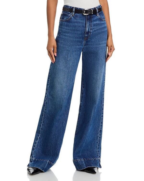フレーム レディース ボトムス デニムパンツ ワイドレッグ ジーンズ FRAME The Slice High Rise Flare Wide Leg Jeans in Headliner