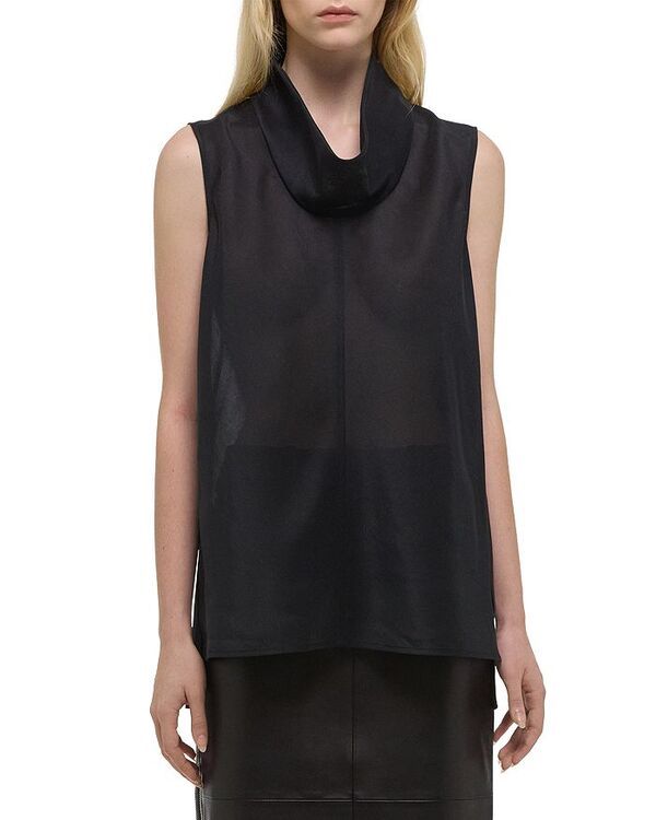 ヘルムート ラング レディース トップス シャツ Helmut Lang Cowl Neck Top Black ブラック