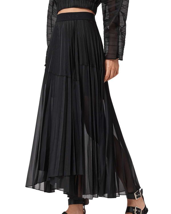オールセインツ レディース ボトムスカート プリーツ ALLSAINTS Micaela Pleated Skirt Black ブラック