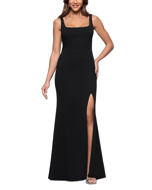 アクア レディース トップス ワンピースキューバ ノースリーブ AQUA Scuba Sleeveless Gown Exclusive BlackBlack ブラック
