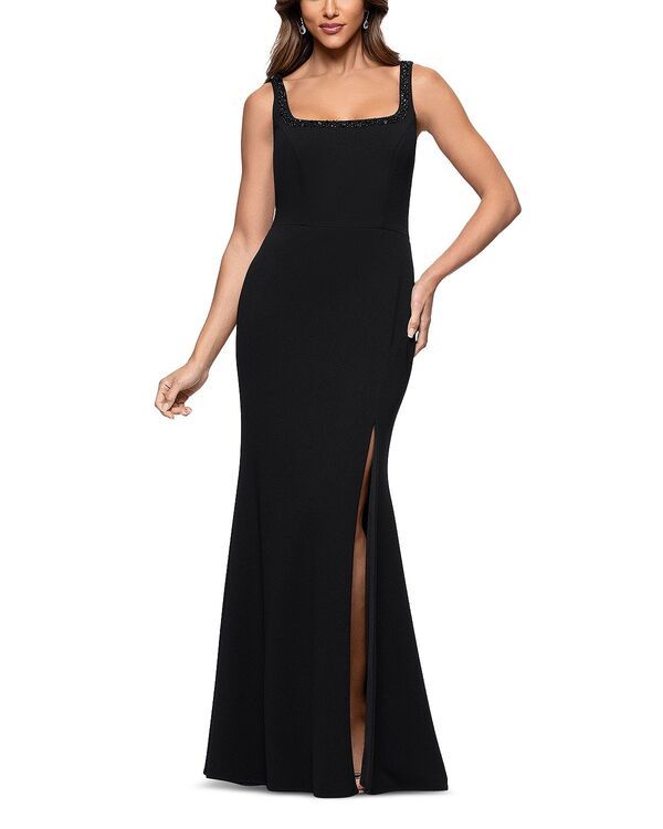 アクア レディース トップス ワンピースキューバ ノースリーブ AQUA Scuba Sleeveless Gown Exclusive BlackBlack ブラック