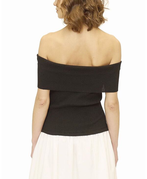 セントラルパークウェスト レディース トップス ワンピース Central Park West Womens Darcy Mixed Media Off Shoulder Dress Black ブラック