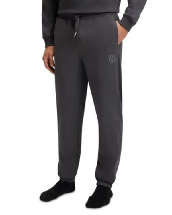 ヒューゴボス メンズ ボトムス カジュアルパンツ ロゴ Hugo Boss Logo Patch Jogger Pants Dark Grey グレー