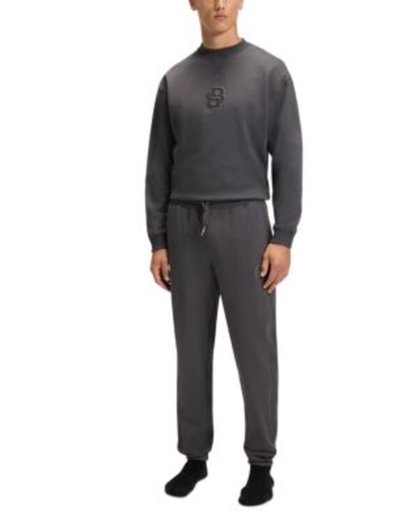 ヒューゴボス メンズ ボトムス カジュアルパンツ ロゴ Hugo Boss Logo Patch Jogger Pants Dark Grey グレー ヒューゴボス メンズ ボトムス カジュアルパンツ ロゴ Hugo Boss Logo Patch Jogger Pants Dark Grey グレー