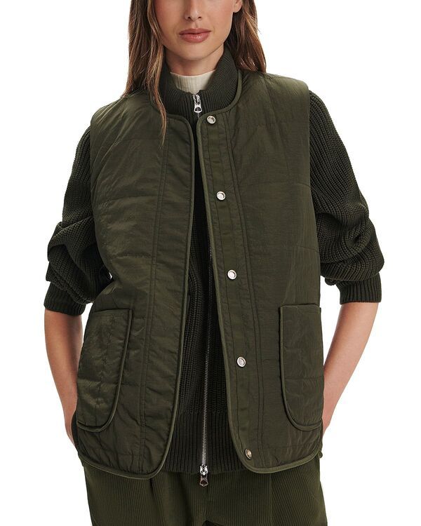 バーレイ レディース アウター ベスト ジレ Varley Audrea Reversible Gilet Vest Sandshell