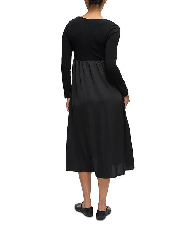 イングリッドイザベル レディース トップス ワンピース マタニティ Ingrid Isabel Mixed Media Maternity Dress Black ブラック イングリッドイザベル レディース トップス ワンピース マタニティ Ingrid Isabel Mixed Media Maternity Dress Black ブラック