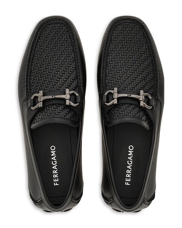 フェラガモ レディース シューズ スリッポン・ローファー レザー FERRAGAMO Mens Parigi Leather Loafers Nero