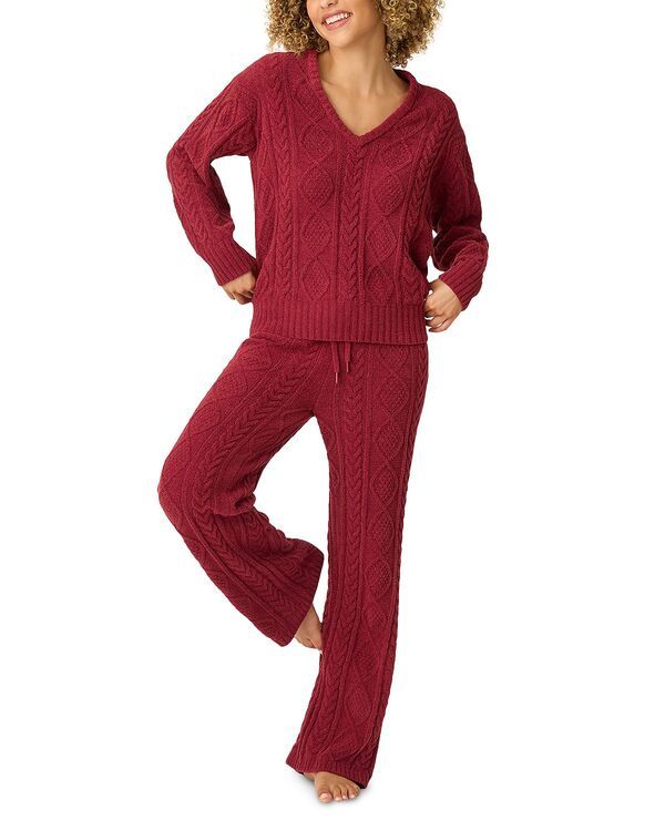 ピージェイサルベージ レディース アウター パーカー・スウェット ニット PJ Salvage PJ Savage Cozy Chenille CableKnit Pajama Set Port