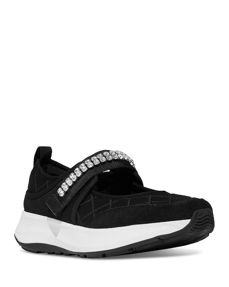 フィットフロップ レディース シューズ スニーカー FitFlop Womens FMODE Flow Embellished Mary Jane Sneakers Black ブラック
