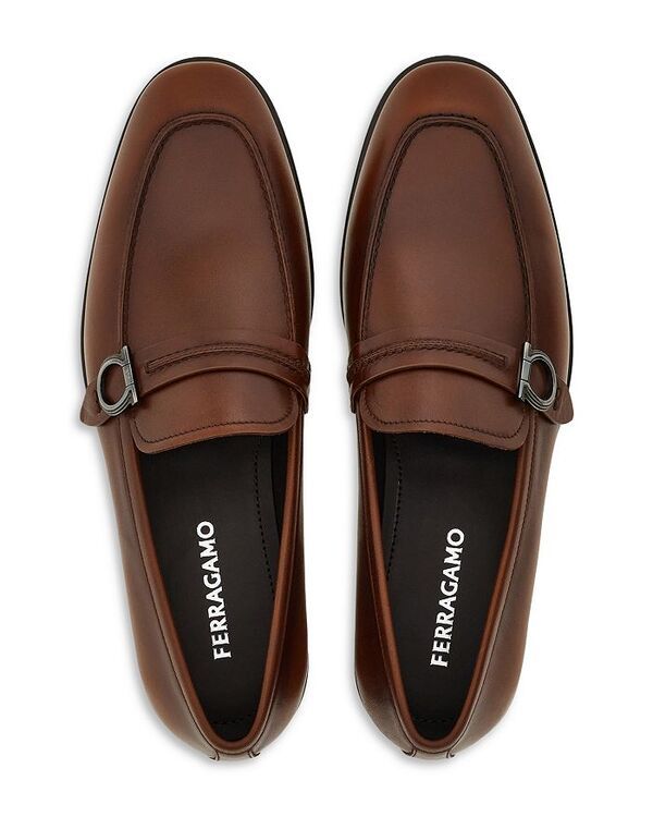 フェラガモ レディース シューズ スリッポン・ローファー レザー FERRAGAMO Mens Terrence Leather Loafers Naturale