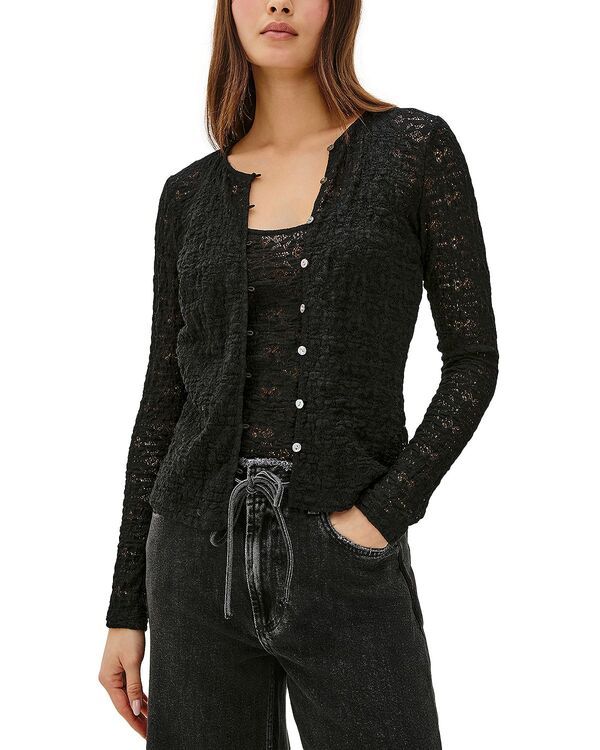 レイルズ レディース アウター カーディガン レース Rails Cyrah Lace Cardigan Black Lace ブラック