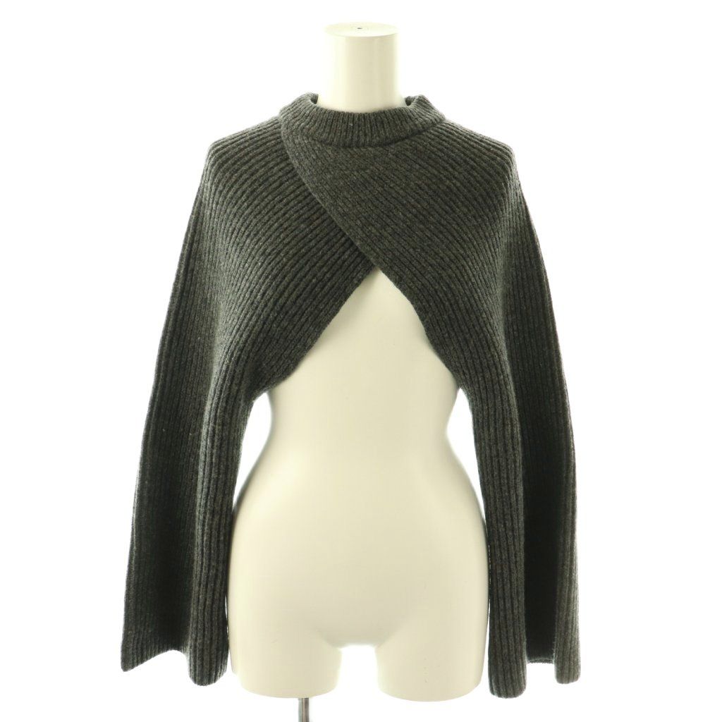 ハイク HYKE 25AW RIBBED KNIT WOOL SHRUG リブニットウールシュラッグ