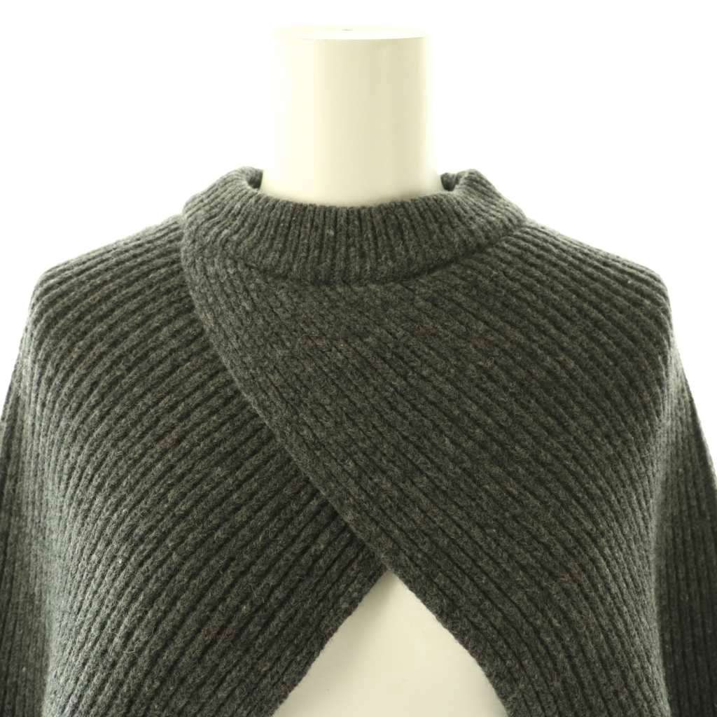 ハイク HYKE 25AW RIBBED KNIT WOOL SHRUG リブニットウールシュラッグ