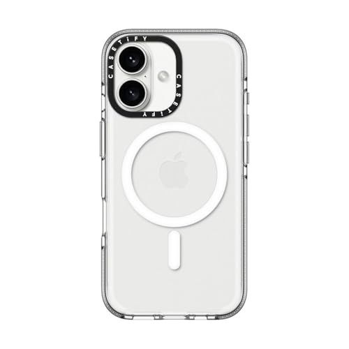 CASETiFY クリア MagSafe 対応 iPhone 16 ケース [黄変なし / 2mからの落下試験をクリア (MIL規格3倍相当) / ワイヤレス充電およびMagsafe対応]p a74568ec