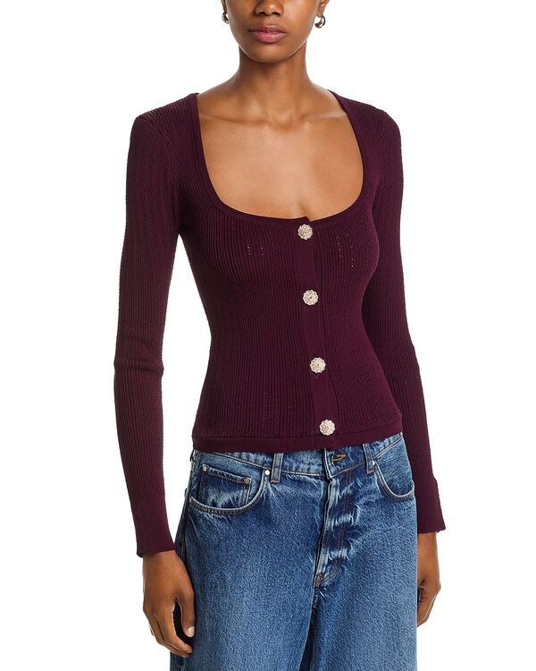 ジェネレーションラブ レディース アウター カーディガン Generation Love Miriam Cardigan Malbec