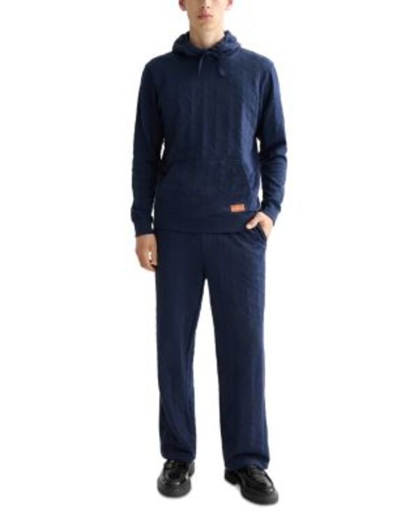 スコッチアンドソーダ メンズ アウター パーカー・スウェット パイル Scotch Soda Jacquard Terry Hoodie Peacoat