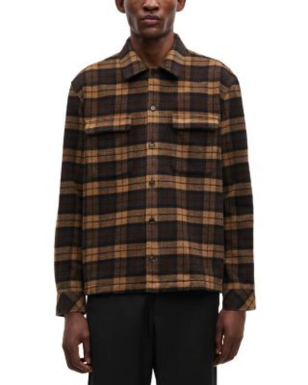 サムソ メンズ トップス シャツ Samse Sacastor Overshirt Coffee コーヒー