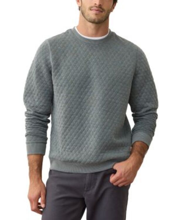 マリーン レイヤー メンズ アウター パーカー・スウェット キルティング シャツ Marine Layer Corbet Quilted Sweatshirt Green グリーン