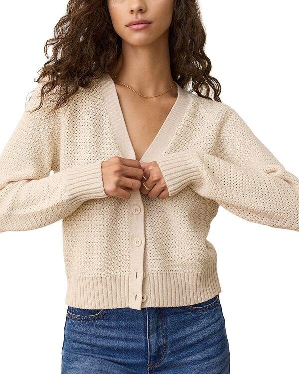 マリーン レイヤー レディース アウター カーディガン セーター Marine Layerobin Textured Cardigan Sweater Seashell